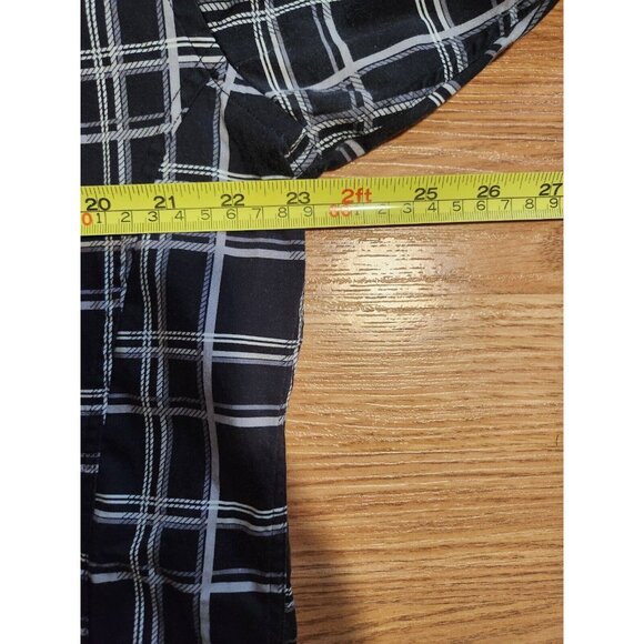 Au Noir Men Long Sleeves Shirt Black And White Size 6 - Picture 9 of 11